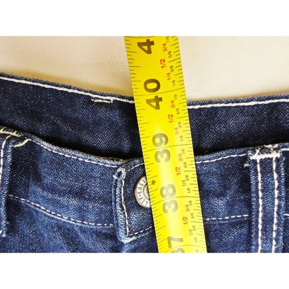 J. Galt Size Medium Womens 29" Inseam Five Pocket Blue Denim Carpenter Jeans - Picture 11 of 11